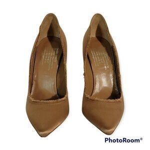 Pedro Garcia Champagne Colored Satin Heels Size 8 US